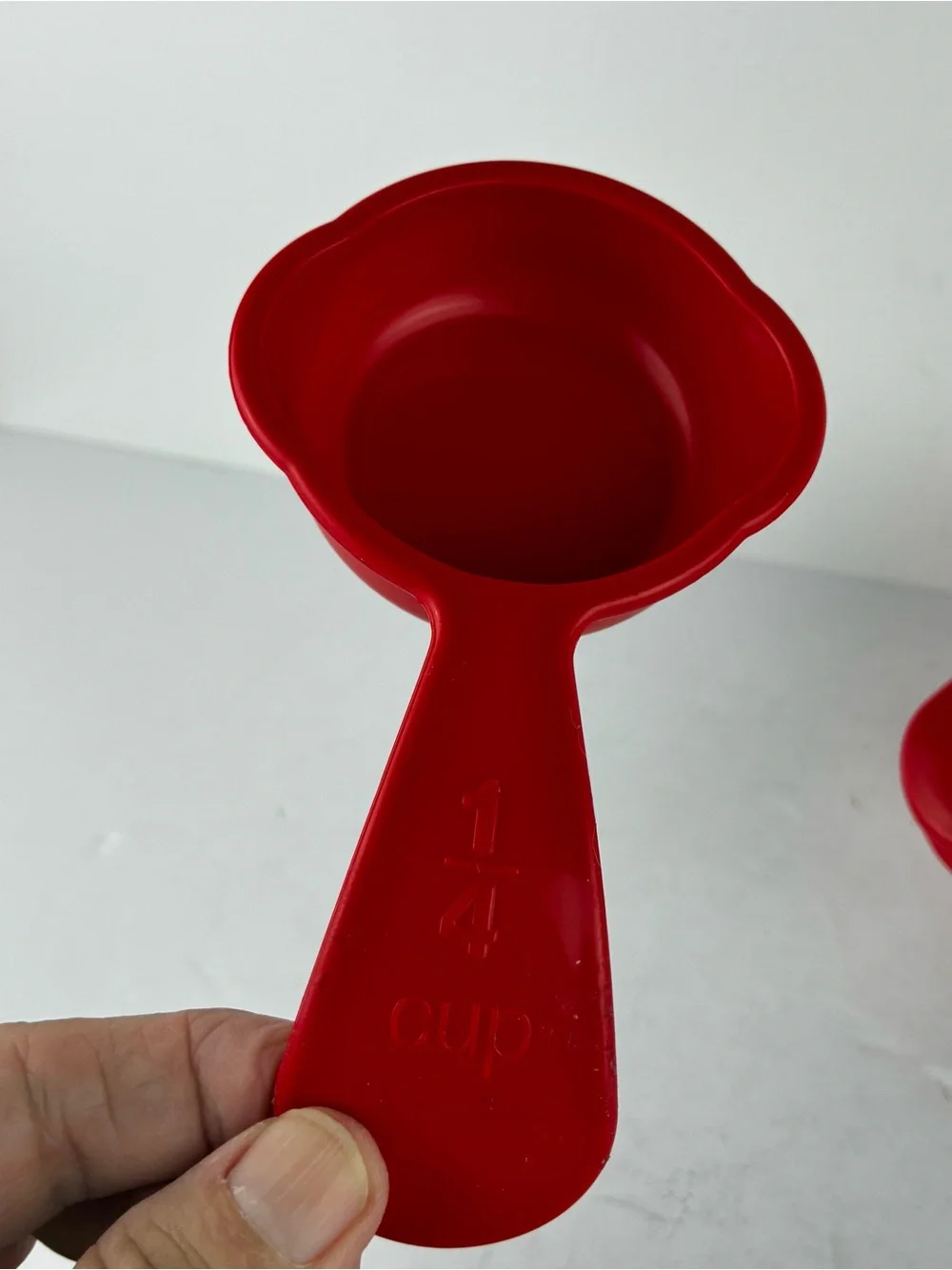 Tupperware Red Measuring Mates Cups Set of 4 Replacements (?)